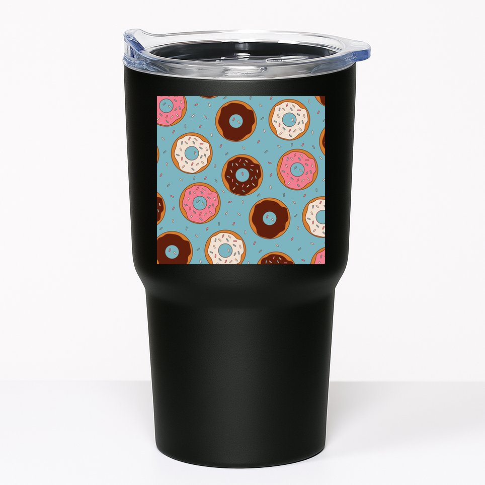 Donut Sweet Pastries Pattern Tumbler