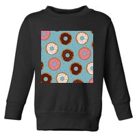 Donut Sweet Pastries Pattern Toddler Sweatshirt
