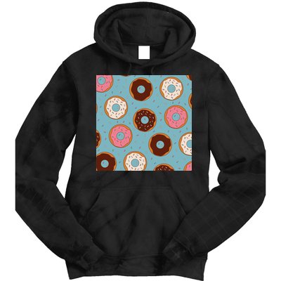 Donut Sweet Pastries Pattern Tie Dye Hoodie
