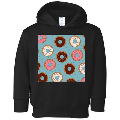 Donut Sweet Pastries Pattern Toddler Hoodie