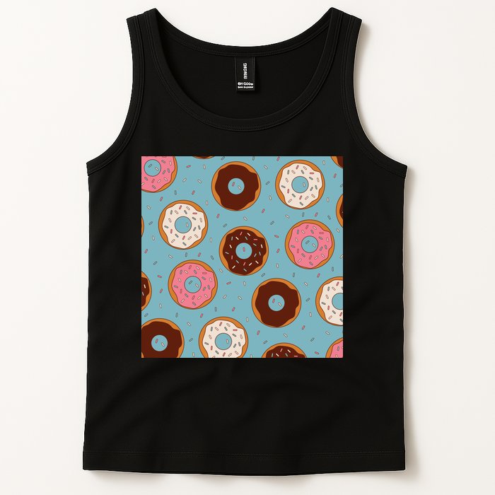 Donut Sweet Pastries Pattern Tank Top