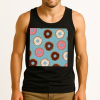 Donut Sweet Pastries Pattern Tank Top