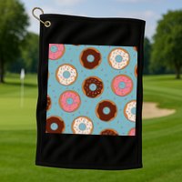 Donut Sweet Pastries Pattern Golf Towel