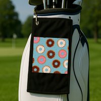 Donut Sweet Pastries Pattern Golf Towel