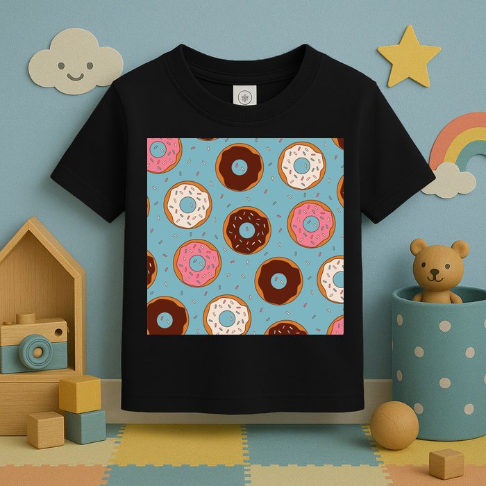 Donut Sweet Pastries Pattern Toddler T-Shirt