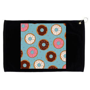 Donut Sweet Pastries Pattern Grommeted Golf Towel