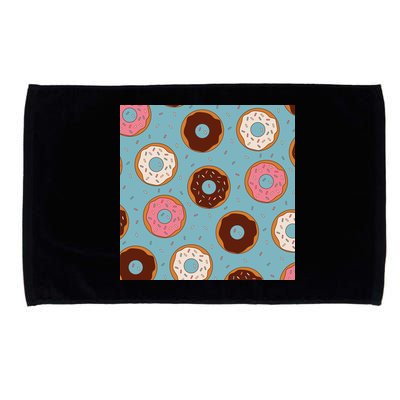 Donut Sweet Pastries Pattern Microfiber Hand Towel