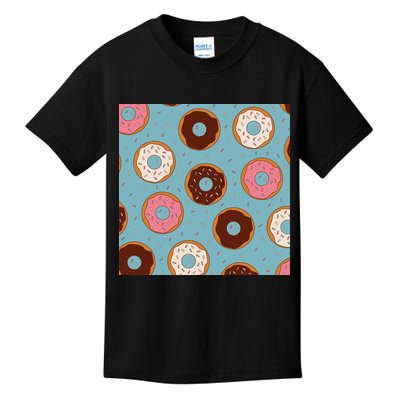 Donut Sweet Pastries Pattern Kids T-Shirt