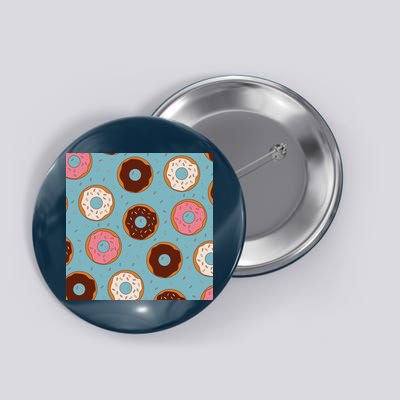 Donut Sweet Pastries Pattern Button