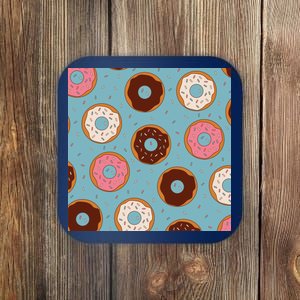 Donut Sweet Pastries Pattern Coaster