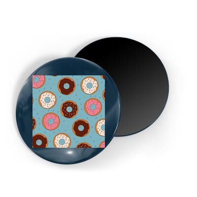 Donut Sweet Pastries Pattern Magnet