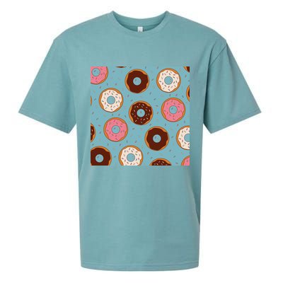 Donut Sweet Pastries Pattern Sueded Cloud Jersey T-Shirt