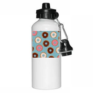 Donut Sweet Pastries Pattern Aluminum Water Bottle