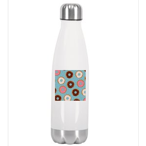 Donut Sweet Pastries Pattern Stainless Steel Insulated Water Bottle