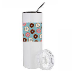 Donut Sweet Pastries Pattern Stainless Steel Tumbler