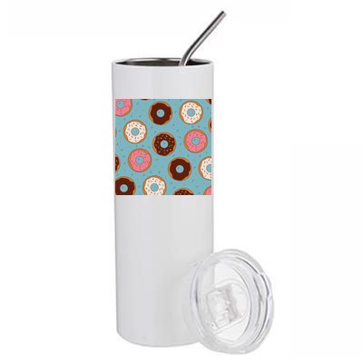 Donut Sweet Pastries Pattern Stainless Steel Tumbler