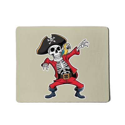 Dabbing Skeleton Pirate Halloween Jolly Roger Fun Mousepad