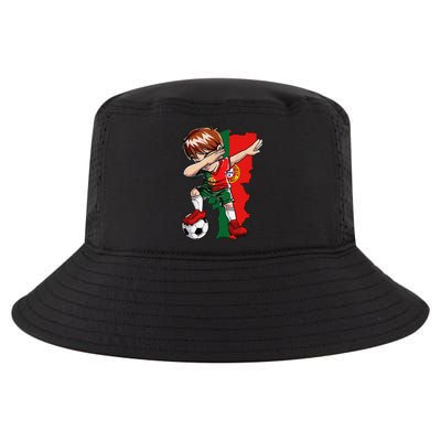 Dabbing Soccer Portugal Jersey Boy Portuguese Football Cool Comfort Performance Bucket Hat