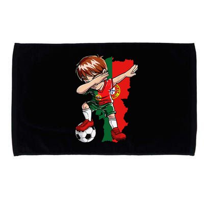 Dabbing Soccer Portugal Jersey Boy Portuguese Football Microfiber Hand Towel