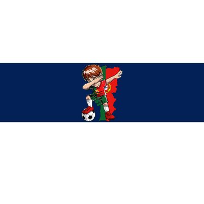 Dabbing Soccer Portugal Jersey Boy Portuguese Football Bumper Sticker