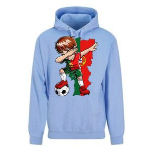 Dabbing Soccer Portugal Jersey Boy Portuguese Football Unisex Surf Hoodie