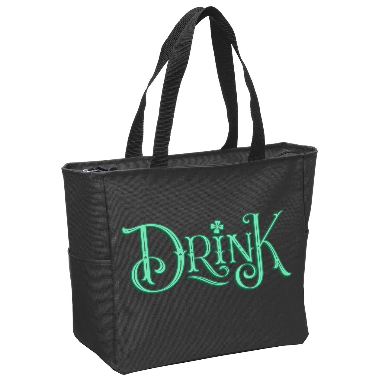 Drink St Patrick's Day Festive Party Zip Tote Bag