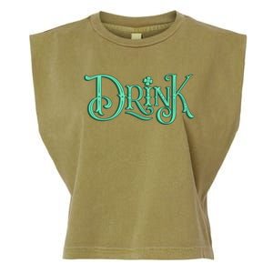 Drink St Patrick's Day Festive Party Garment-Dyed Women's Muscle Tee