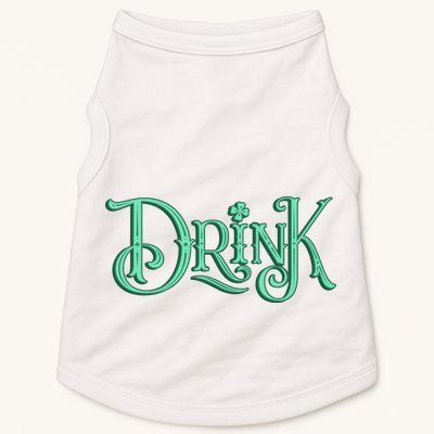 Drink St Patrick's Day Festive Party Doggie Tank
