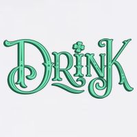 Drink St Patrick's Day Festive Party Button
