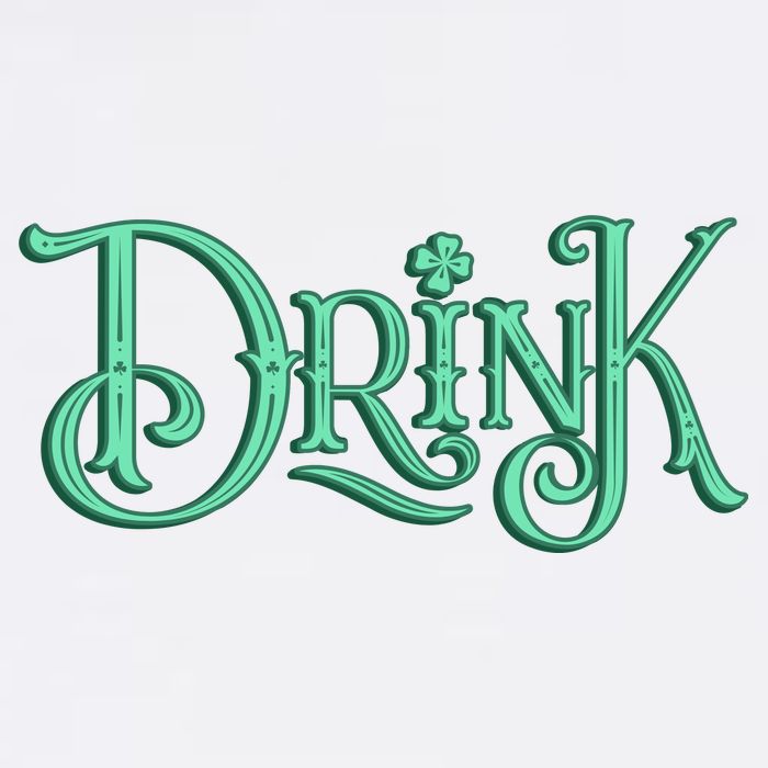 Drink St Patrick's Day Festive Party Button