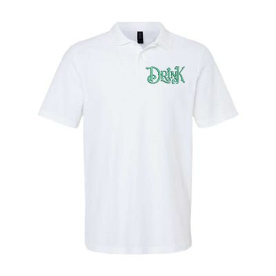 Drink St Patrick's Day Festive Party Softstyle Adult Sport Polo