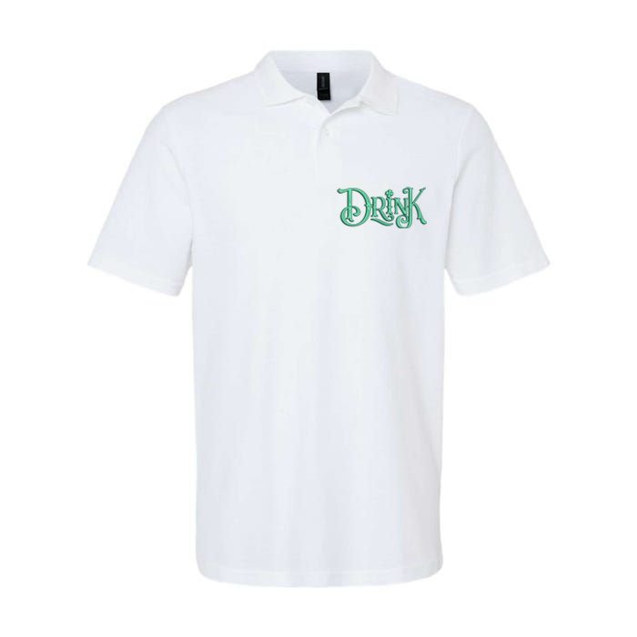 Drink St Patrick's Day Festive Party Softstyle Adult Sport Polo