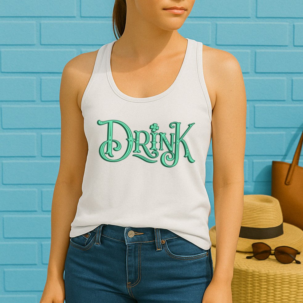 Drink St Patrick's Day Festive Party Womens Tank Top