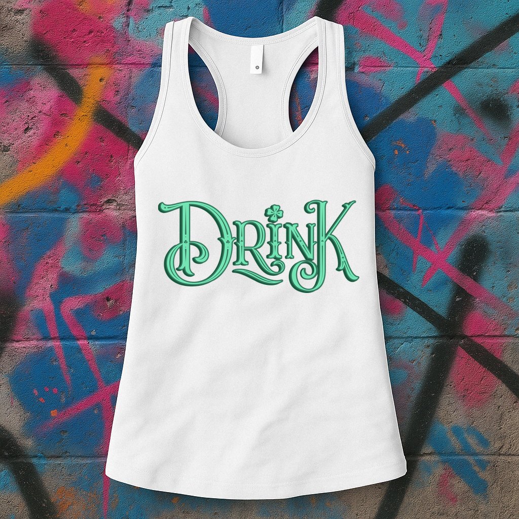 Drink St Patrick's Day Festive Party Womens Tank Top