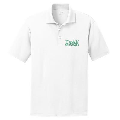 Drink St Patrick's Day Festive Party PosiCharge RacerMesh Polo