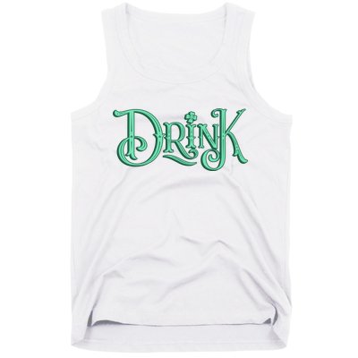 Drink St Patrick's Day Festive Party Tank Top