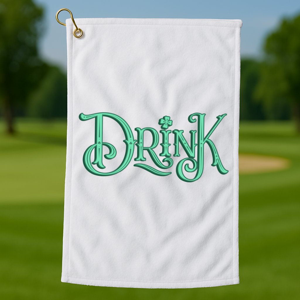 Drink St Patrick's Day Festive Party Golf Towel