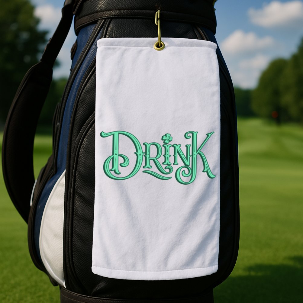 Drink St Patrick's Day Festive Party Golf Towel