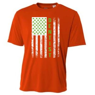 Dentist St Patricks Day Flag Cool Gift Dentist Gift Dentist Outfit Gift Cooling Performance Crew T-Shirt