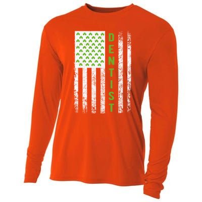 Dentist St Patricks Day Flag Cool Gift Dentist Gift Dentist Outfit Gift Cooling Performance Long Sleeve Crew