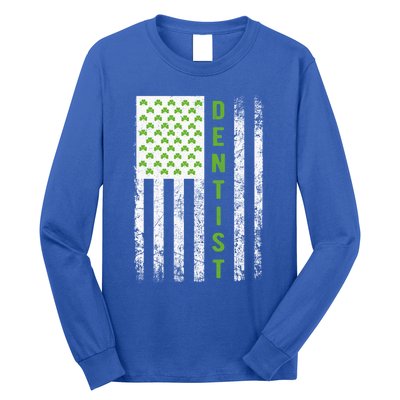 Dentist St Patricks Day Flag Cool Gift Dentist Gift Dentist Outfit Gift Long Sleeve Shirt