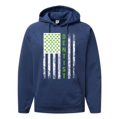 Dentist St Patricks Day Flag Cool Gift Dentist Gift Dentist Outfit Gift Performance Fleece Hoodie