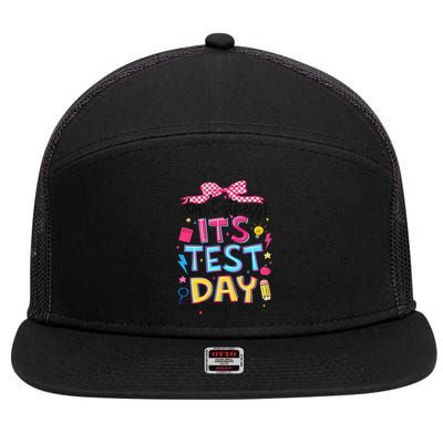 Dont Stress Pencil Coquette Bow Rock The Test Testing Day 7 Panel Mesh Trucker Snapback Hat