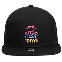 Dont Stress Pencil Coquette Bow Rock The Test Testing Day 7 Panel Mesh Trucker Snapback Hat