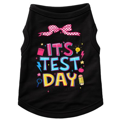 Dont Stress Pencil Coquette Bow Rock The Test Testing Day Doggie Tank
