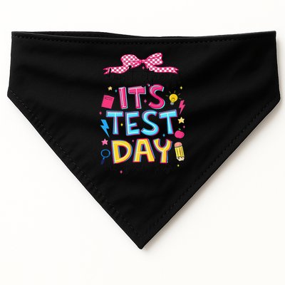 Dont Stress Pencil Coquette Bow Rock The Test Testing Day USA-Made Doggie Bandana