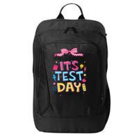 Dont Stress Pencil Coquette Bow Rock The Test Testing Day City Backpack