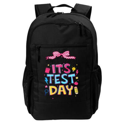 Dont Stress Pencil Coquette Bow Rock The Test Testing Day Backpack