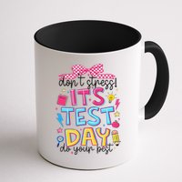 Dont Stress Pencil Coquette Bow Rock The Test Testing Day Mug