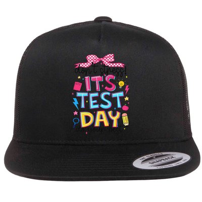 Dont Stress Pencil Coquette Bow Rock The Test Testing Day Flatbill Hat